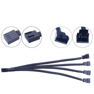 Black Sleeved Temperature Control Fan Cable Cooling System - Photo 1/16