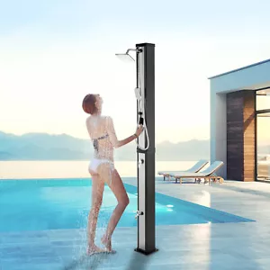 VEVOR Solar Outdoor Shower Stand 40L Garden Pool Camping Freestanding Sauna - Picture 1 of 12