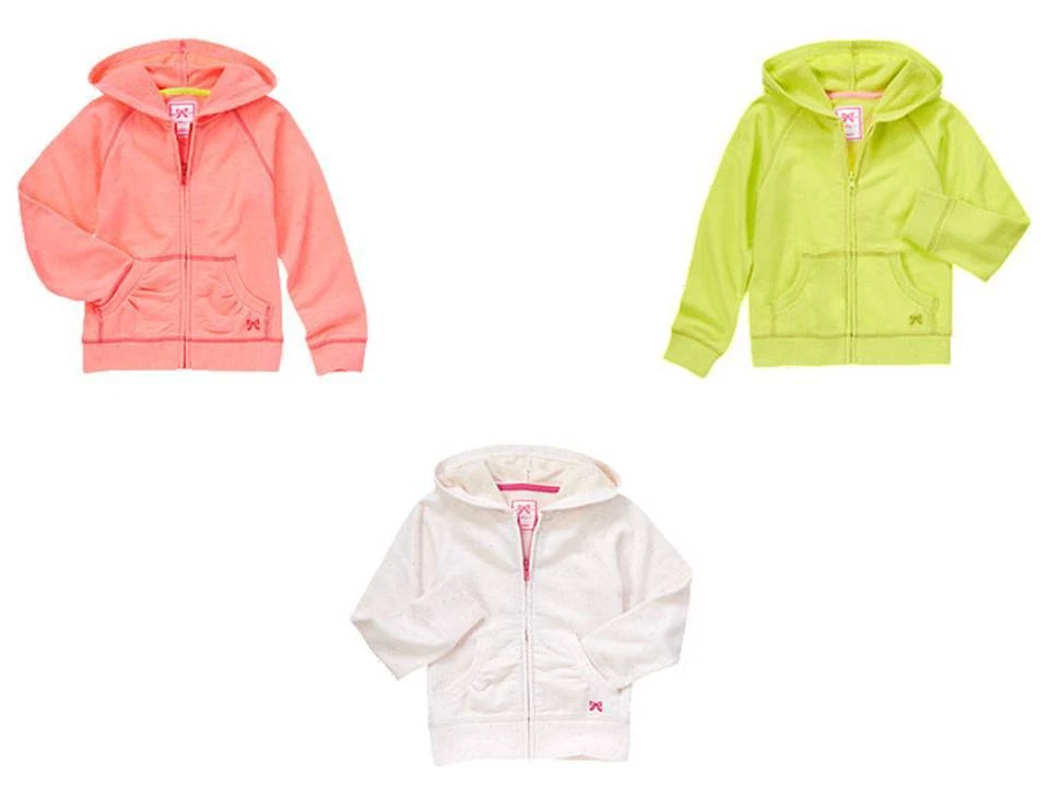 Chaqueta con Capucha Gymboree Brillante y Playa Coral Rosa Verde Neón Niñas 5-6 7-8 Nueva con Etiquetas Foto 1 de 1