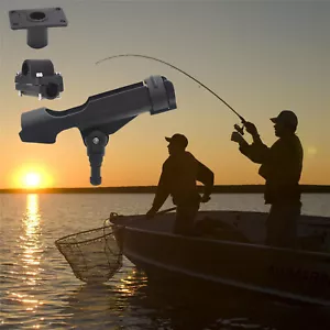 For Kayak Boat Fishing Pole Rod Holder Tackle Kit 1PC Adjustable Side Rail Mount - Picture 1 of 9