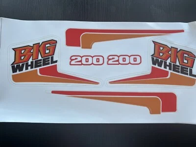 Yamaha TW200 RUEDA GRANDE 87-15 TW 200 CALCOMANÍAS GRÁFICAS PEGATINAS GRUESAS AMÉRICA Foto 1 de 2