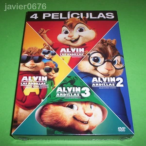 ALVIN Y LAS ARDILLAS COLECCION 4 PELICULAS EN DVD PACK NUEVO Y PRECINTADO - Imagen 1 de 4