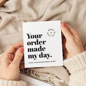Thank You Cards for Small Business, 3X3.5, 100 Bulk Pack - Essential Packaging S - Picture 1 of 12