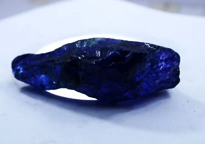 482 Ct Tanzanita Natural Azul Tierra Minada Enorme PIEDRA PRECIOSA SUELTA CERTIFICADA Áspera Foto 1 de 4