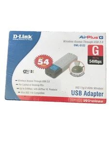 D-Link Wireless Usb Adapter DWL-G122 54Mbps G - Picture 1 of 6