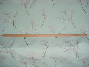 10-5/8Y Brunschwig & Fils BF10350 Hopwood Mint Cherry Blossom Upholstery Fabric - Picture 1 of 3