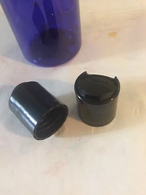 100pcs Disc Cap 24-410 Black Smooth Dispensing Caps Push Down 100pcs - Image 1 of 3