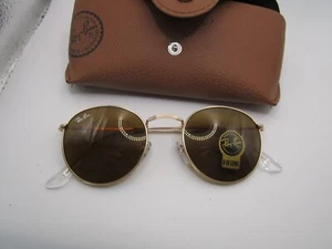 Ray-Ban sunglasses gold new Rayban RB3447 Round Metal brown G15 Sunglasses - Picture 1 of 6