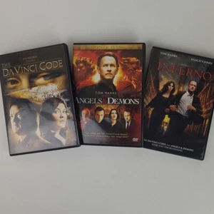 The Da Vinci Code Trilogy DVD Lot: 1 2 3 Angels & Demons / Inferno  Tom Hanks! - Picture 1 of 5