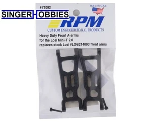 RPM 72082 Losi Mini-T 2.0 Heavy Duty Front A-Arms (Black) HH - Picture 1 of 2
