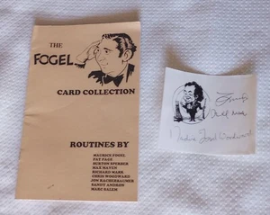 Maurice Fogel Card Collection Mentalism Magic Max Maven Racherbaumer Salem Marlo - Picture 1 of 6