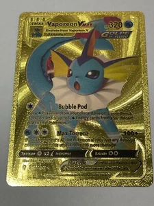 Vaporean VMAX Foil Carta Pokémon Regalo Fan Art Da Collezione - Foto 1 di 2