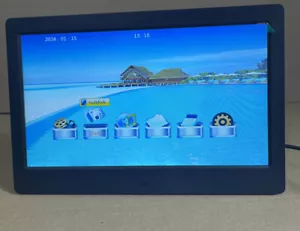 10.1 Inch HD Digital Picture Photo Frame Clock Video Black Calendar Player Clock - Picture 1 of 12