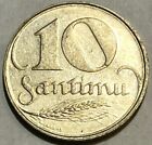 LATVIA - 10 Santimu - 1922 - Km-4 - Brilliant Uncirculated