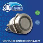 Keep It Clean Wiring 12554 Momentary 22Mm Blue Or Green Ring Led Aluminum Bille