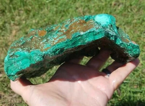 MALACHITE LAPIDARY ROUGH FROM CONGO 4LB 4.4OZ - Picture 1 of 5