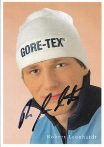 Robert LEONHARDT, Deutschland, Gold Jun.-WM 1986 Skispringen, Original-Autogramm - Picture 1 of 1