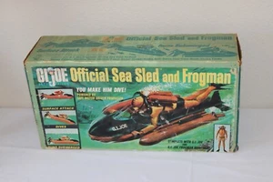 Vintage RARE GI Joe Frogman Sea Sled oRiginal Box 1966 Unused - Picture 1 of 17
