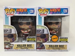 Funko Pop! Naruto Killer Bee 1200 EE Exclusive Common & Chase BUNDLE Set of 2 - Picture 1 of 9