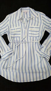 Isabel Maternity Soft Striped Flannel Cute Maternity Top - Picture 1 of 2