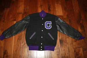 Vintage Stewart Strauss Letterman’s VARSITY JACKET KINGS VIKINGS RAVENS M - Picture 1 of 4