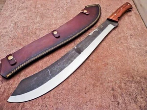 Custom Handmade Carbon Steel Blade Survival Viking Machete Knife | Hunting 9969 - Picture 1 of 9