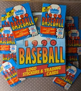 10 Factory Sealed 1990 Fleer Baseball Card Wax Packs - 150 Cards - Picture 1 of 1