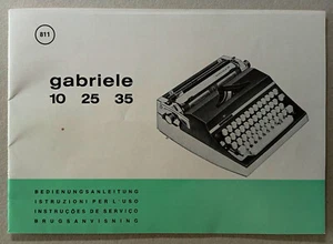 Bedienungsanleitung Triumph Adler Gabriele 10 25 35 - Bild 1 von 3