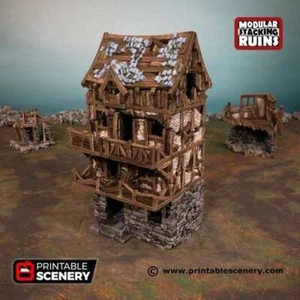 Murder Row - Edificio de fantasía - Terreno de mesa de fantasía - Imagen 1 de 8