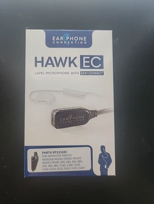 Ear Phone Connection Hawk EC Lapel Mic W/easy-connect - EP1311EC - Image 1 of 2