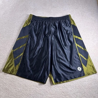 Jordan Shorts Mens 4XL Black Gold Air Basketball 10" Inseam - Image 1 of 4
