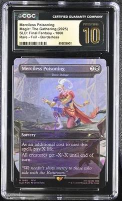 MTG Merciless Poisoning Foil #1860 - Final Fantasy Kefka - CGC Pristine 10 - Image 1 of 2