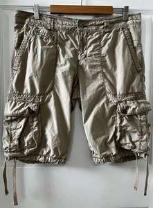 Polo Jeans Ralph Lauren Cargo Pocket Shorts Mens 12 Tan Hiking Camping Outdoors - Picture 1 of 14