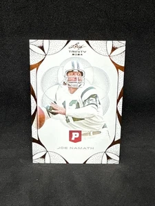 2024 Leaf Trinity Pristine Joe Namath #57 New York Jets HOF Bronze Foil - Picture 1 of 2