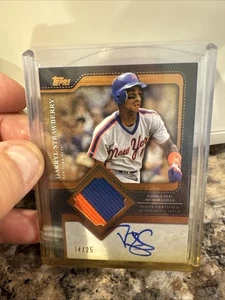 2025 Topps flagship Darryl Strawberry patch auto 14/25 - Picture 1 of 7