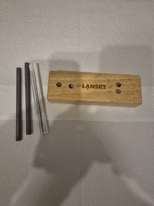 LANSKY Deluxe Crock Stick Messerschärfer 4 Keramik Stäbe + Holzbox Schleif Set - Bild 1 von 1
