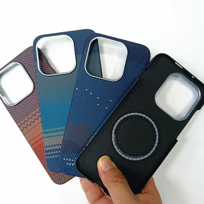 Aramid Carbon Fiber Magsafe Case For OnePlus 15 Matte Braided Scenery View Cover - Image 1 of 4