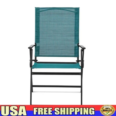 Juego de sillones plegables para patio exterior portátiles de acero paquete de 2 sillas honda jardín nuevo Foto 1 de 4