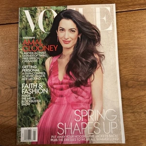 Vogue Magazine  May 2018  Amal Clooney Spring Fashion Jackets Dresses - Picture 1 of 4