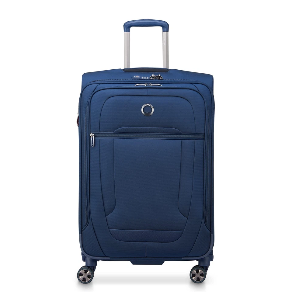 Helium DLX Softside Expandable Luggage with Spinner Wheels, Navy Blue, Checke... - Image 1 of 4