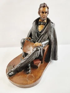1989 Tom Clark Statue #54 Abraham Lincoln Reclining Figure in Cape 19x14x12 - Picture 1 of 18