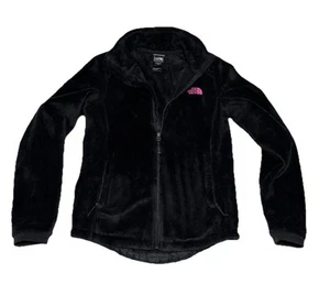 North Face Fleece Jacket Women’s Small Black Full Zip Breast Cancer Soft Lining - Picture 1 of 7