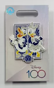 Prendedor Disneyland Resort 100 Aniversario Donald & Daisy Brillo Disney 100 Rack - Imagen 1 de 1