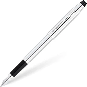 Personalised Cross Century II Lustrous Chrome Luxury Fountain Pen with Fine Nib - Bild 1 von 8