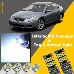 18 x LED blanco interior + equipamiento de luz de marcha atrás para Nissan Máxima 2004-2008 - Imagen 1 de 8