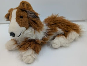 De colección 1994 JusToys Peluche Realista Collie Peluche Cachorro Perro Juguete 15” Años 90 - Imagen 1 de 15