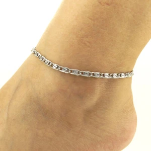 Sandali Piedi Nudi Bracciale Caviglia Acciaio Inox Caviglie per Donna Catena T e CO - Foto 1 di 4