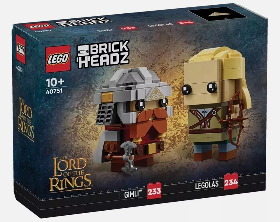 LEGO BrickHeadz 40751 | Legolas & Gimli | The Lord of the Rings | New and Sealed - Image 1 of 1