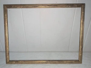 Gorgeous Antique Painting Picture Frame Art Deco Nouveau Gold Gilt Fits 16x12 in - Picture 1 of 7