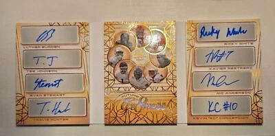 2024 Leaf Trinity Future Gr8ness Auto Booklet 12/25 Travis Hunter/Luther Burden - Image 1 of 4